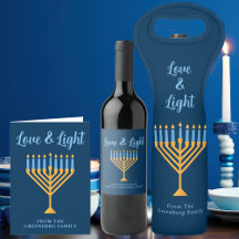 Hanukkah Party Custom Family Menorah Tees & Gifts