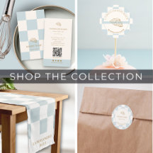 Blue Checkered French Bakery Event Marketing Kit