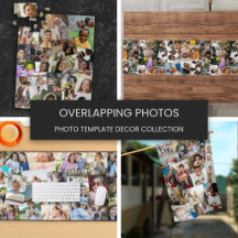 Products with a Collage of Overlapping Photos