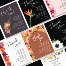 WEDDING CELEBRATION PLACESETTING THANK YOUS