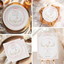 Preppy Silly Goose Pink Bow Girl Birthday