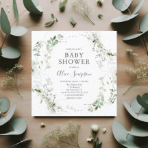 Greenery Baby Shower
