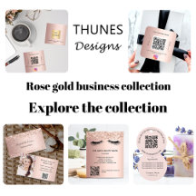 Rose gold business collection