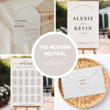 The Modern Neutral Wedding Collection
