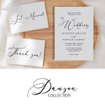 Dawson • Modern Black & White Wedding Suite