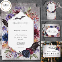 Rustic Gothic Colors Halloween Wedding