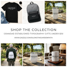 Grandad Established Typography Gifts Under $30