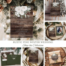 Rustic Pine Winter Wedding 