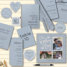 Wedding Essentials   Dusty Blue Or Any Color 