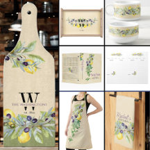 Tuscan Lemons Olives Herbs Kitchen Suite