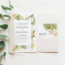 Boho Dried Palm and Pampas Grass