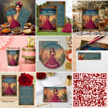 Vintage Quinceañera Invitations & Party Supplies