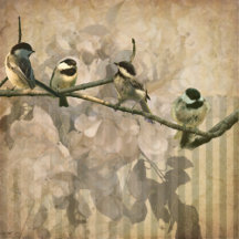 Vintage Chickadees