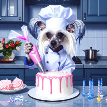 Chinese Crested Birthday Chef