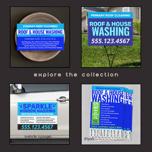 Tak och hus Tvättande av Mobila avtagarnummer Flygblad