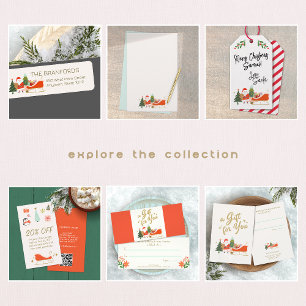 Julen Santa och Sleigh Brevpapper