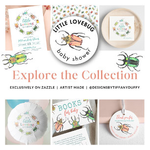 Lilla Kärlek Kryp Cute och Colorful Baby Shower Pappersservett