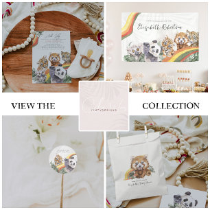 Tropical Jungle Baby djur   Babyskor Pappersservett