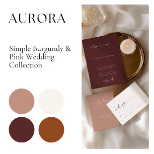Brunt Orange Minimalist blir min bridesmaid Inbjudningar