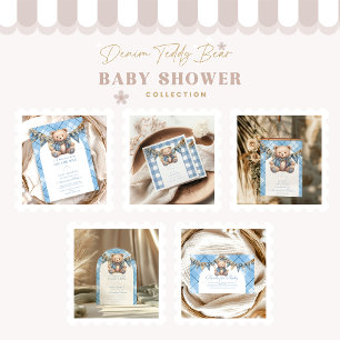 Babykläder för modern Denim Nalle Pappersservett