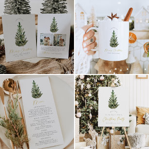 Modern minimalistisk Julgran God jul Kaffemugg