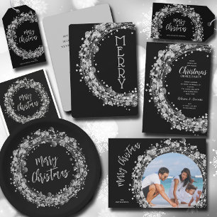 Silver Stars Wandan God jul Photo Julkort