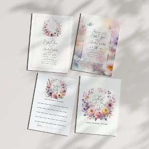 Baby i blom Elegant blomster Tack Kort