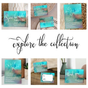 Visning för vattenfärg Abstrakt  Visa Märkre Tilläggskort