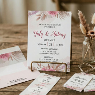 Ros och Champagne Boho Blommig Sigill Runt Klistermärke