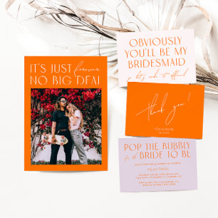 Enkel Orange Foto Spara datuminbjudan