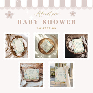Pastel Himmel Äventyr Baby Shower Pappersservett