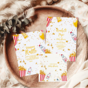 Redot Cute to Pop Baby Shower Inbjudningar