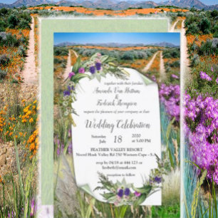 Vild Miljövänligt Vår blommor Inbjudningar