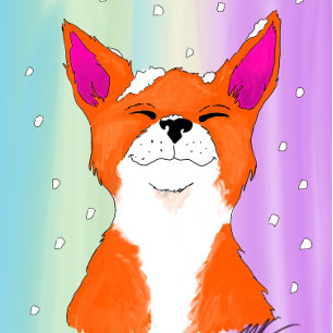 Hoppy jul! julgransprydnad keramik