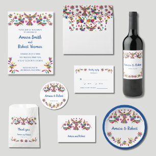 KOLORFUL OTOMI MEXICAN MEDDELANDE