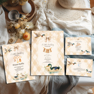 En liten babystövel Diapper Raffle Tilläggskort