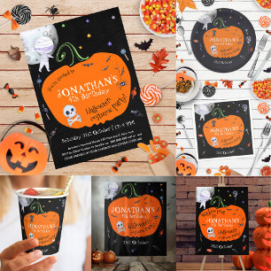 Halloween Kids Costume Party budgetinbjudan