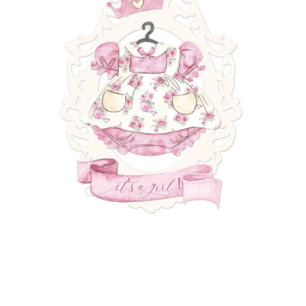 Royal Princess Krona Dress Baby Shower Inbjudningar