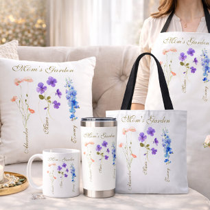 Personlig Trädgård Med Barnens Namn Till Mamma Kaffemugg