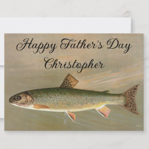 Illustration av American Brook Trout Fish Vintage