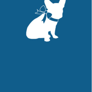 Fransk Bulldog Baby Shower Frenchy Frenchie Blue Inbjudningar