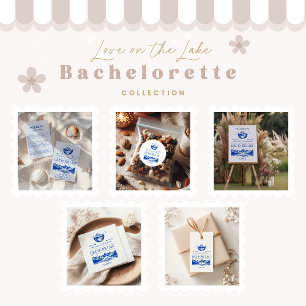 Blue Nautical Party Theme Runt Klistermärke
