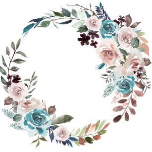 Chic Rosa och Teal Watercolor Peony Bröllop Inbjudningar
