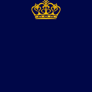 Royalet Bröllop i Blått och Guld Inbjudningar