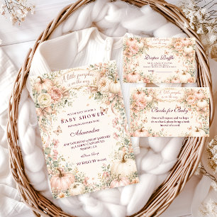 Rosenskämmande Pumpa Baby Shower Blöja Lotteri Tilläggskort