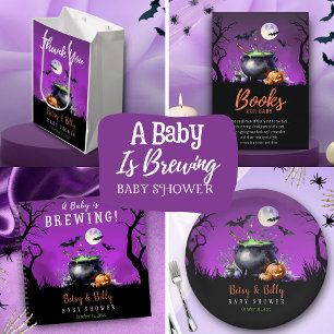 Baby brinner Halloween Baby Shower Tack Kort