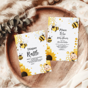 Mamma till Bee Wildblomme Honeybee Mamma Baby Show Pappersservett