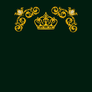 Emerald Grönt och Guld Damask Royal Bröllop Inbjudningar
