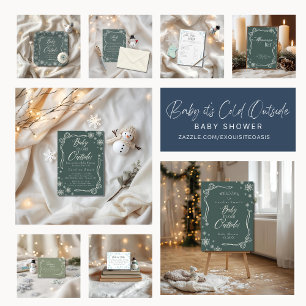 Vinter Coquette Green Price is Right Spelkort  Inbjudningar