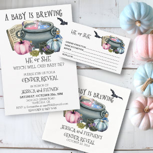 Halloween Baby Brewing Witch Gender Reveal Pappersservett